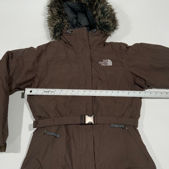 The North Face Brown Goose Down 550 Coat Puffer Jacket Size M - Picture 5 of 6